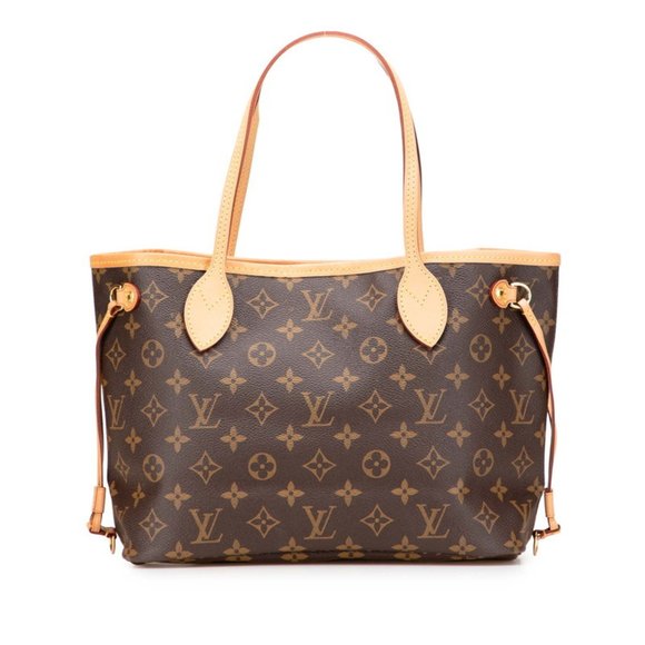LOUIS VUITTON Brown Monogram Leather Neverfull PM Tote Bag - Picture 1 of 10